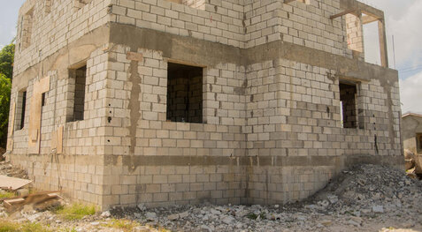 House plan drawings illustrating a retention plan in Barbados